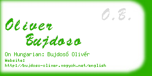 oliver bujdoso business card