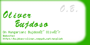 oliver bujdoso business card